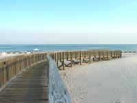 The boardwalk to the beach